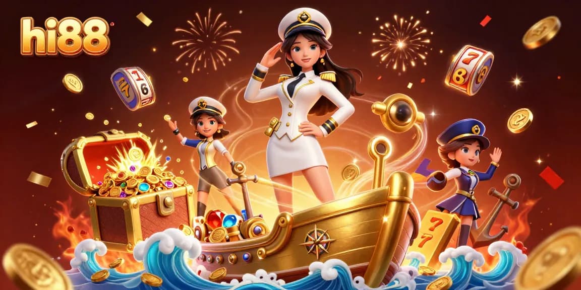 Join the excitement at hi88 and win big with thrilling casino games illustrated in vibrant detail.