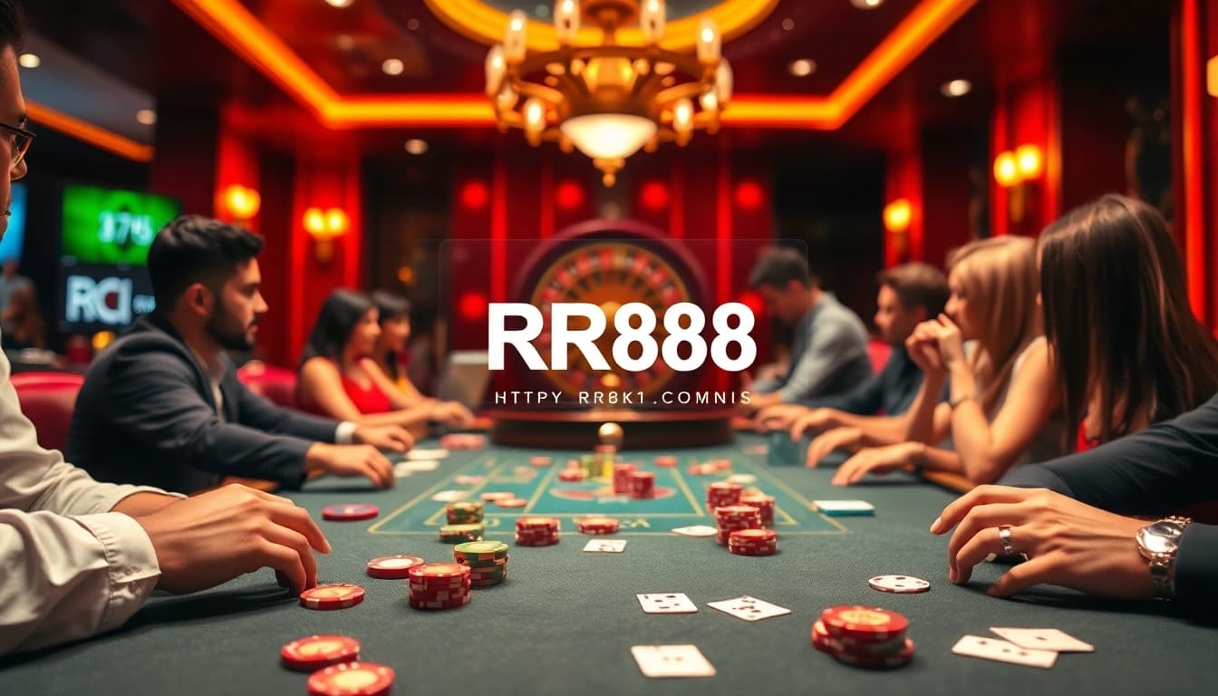 Experience the excitement at the gaming tables of https://rr88k1.com/ with vibrant poker action and luxury.