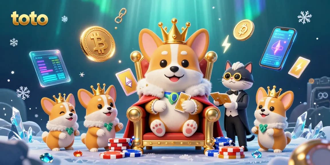 Win big with toto-inspired 3D cartoon illustration showcasing royal casino elements and vibrant gambling themes.