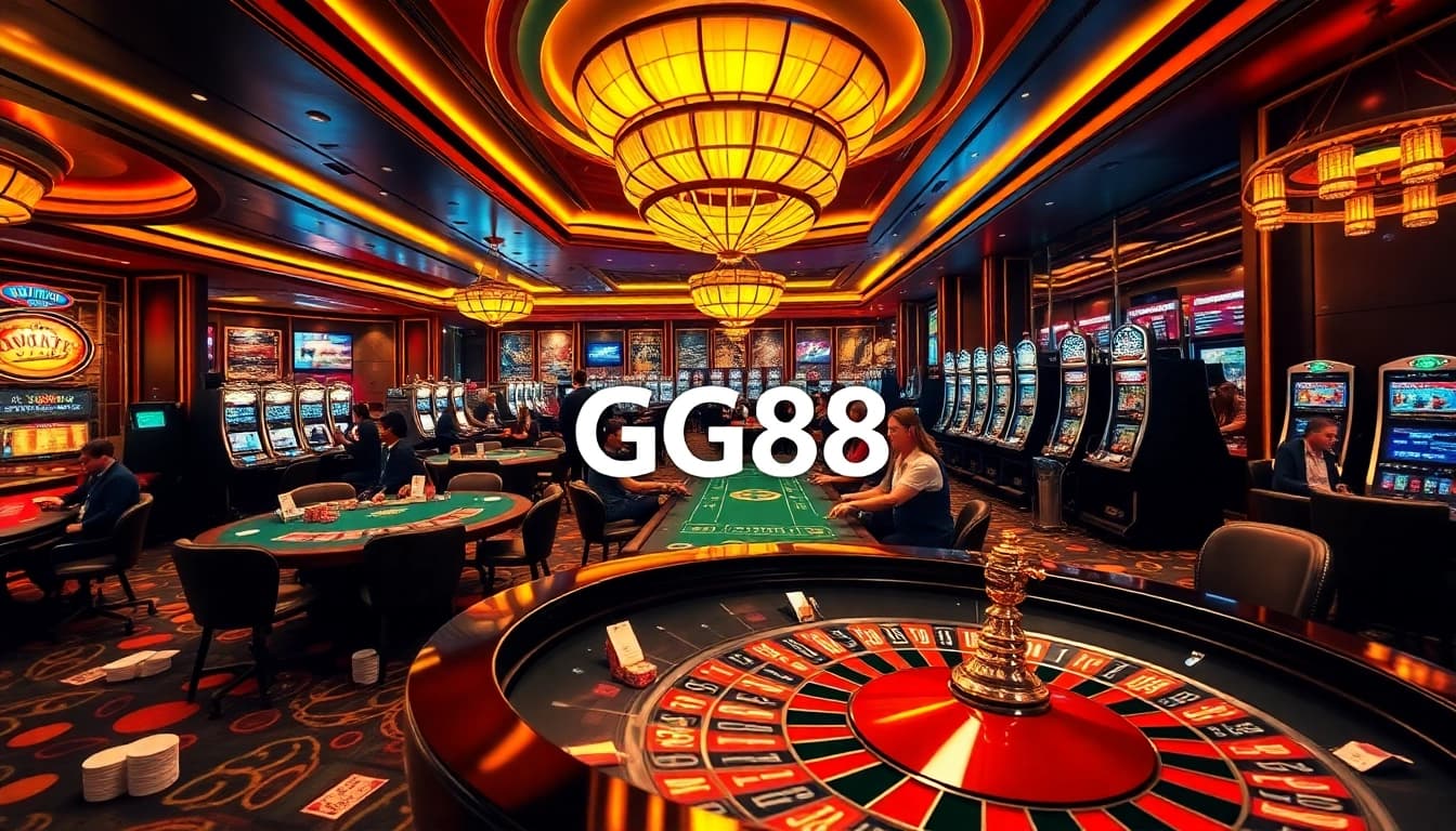 GG88 offers exciting casino experiences with roulette and poker tables filled with action.