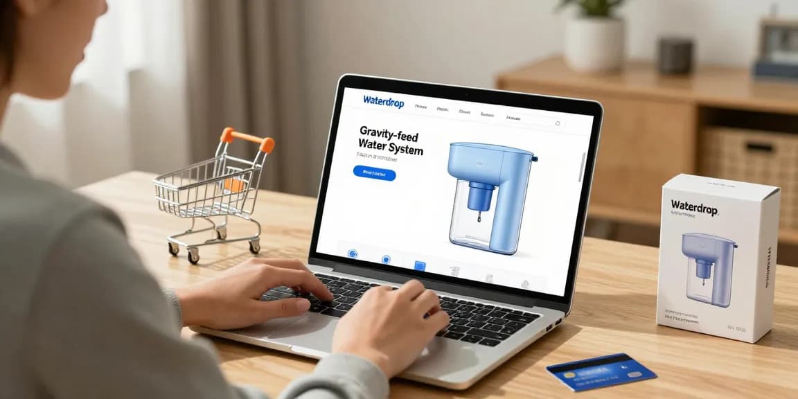 Waterdrop Gravity-fed Water Filter System review for online shopping at e-commerce platform, exclusive deals for the best products.