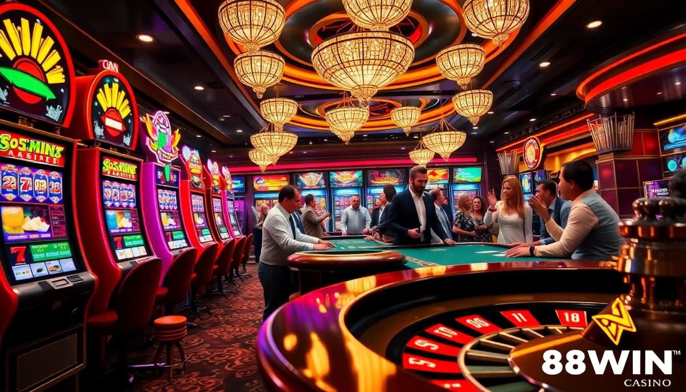 Experience the excitement of 78WIN with vibrant casino games and enthusiastic players.