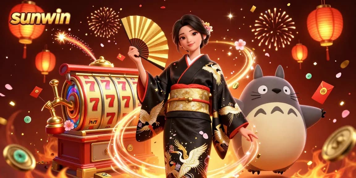 Experience thrilling gameplay at sunwin with vibrant 3D casino illustrations showcasing exciting slot games.