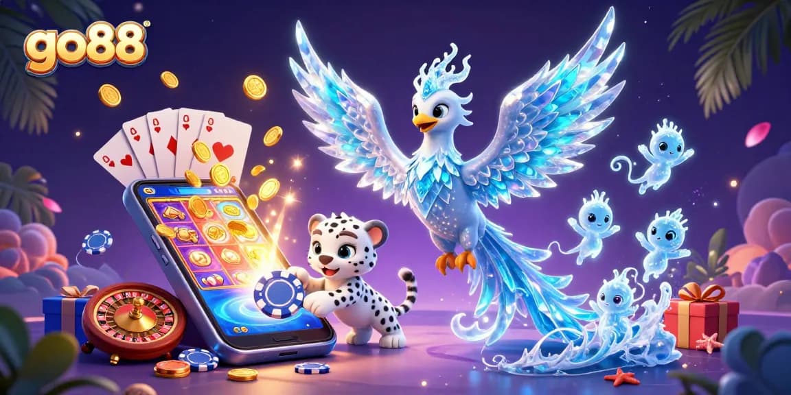 Win big with go88 as the ice phoenix and snow leopard cub join an exciting casino adventure