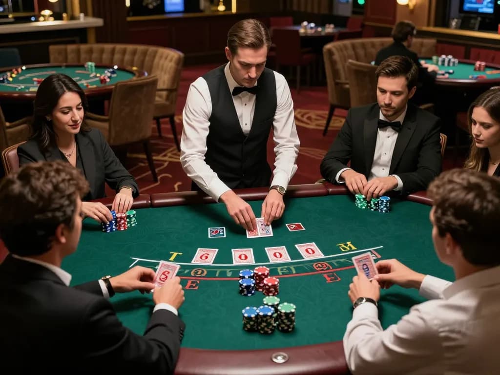 Join the excitement at qtr88 blackjack tables with players focused on winning strategies and big bets.
