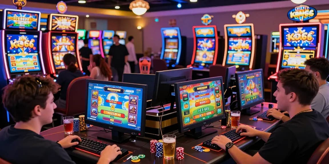 Exciting KO66 gaming scene with players engaging in thrilling games full of energy and rewards.