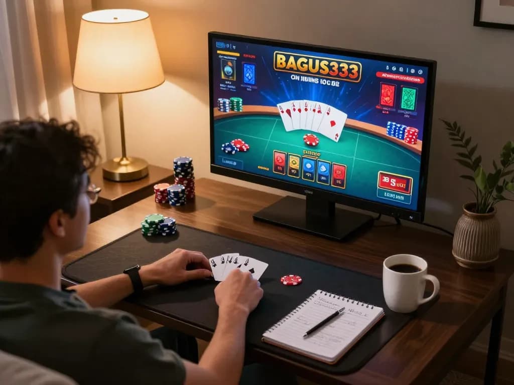 Permainan menarik di kasino online BAGUS333 menunjukkan strategi pemain dan momen kemenangan.