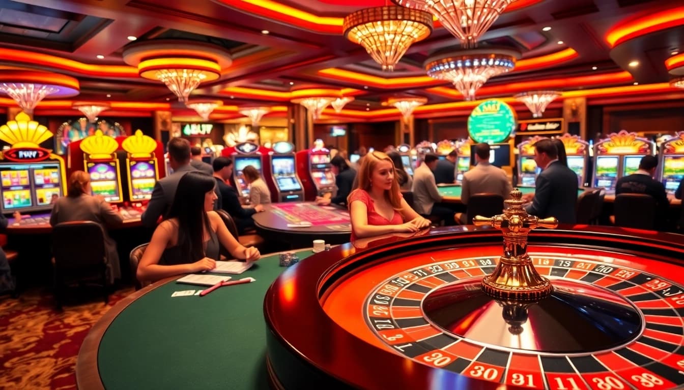 Spieler, die leidenschaftlich im Casino spielen, erleben spannende Momente beim Casino spielen.