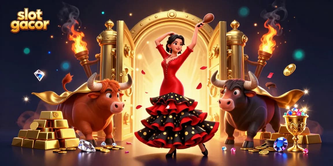 Experience thrilling slot gacor excitement with a captivating 3D scene full of riches and action.