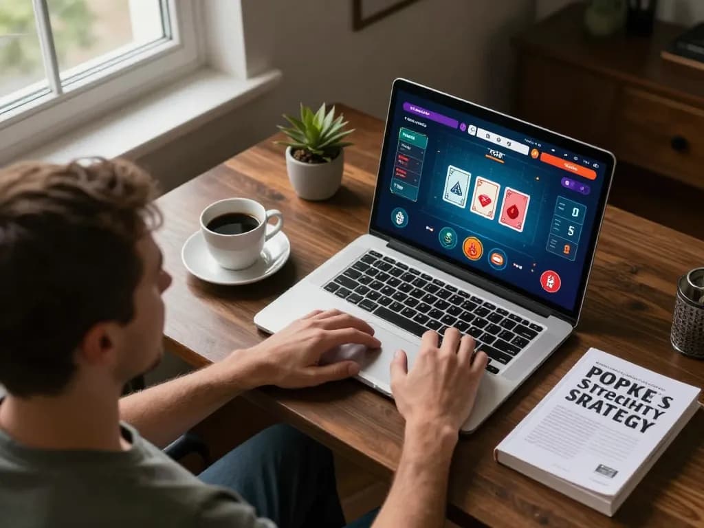 MPOID enthusiasts placing strategic bets during an online poker game, showcasing an interactive experience.