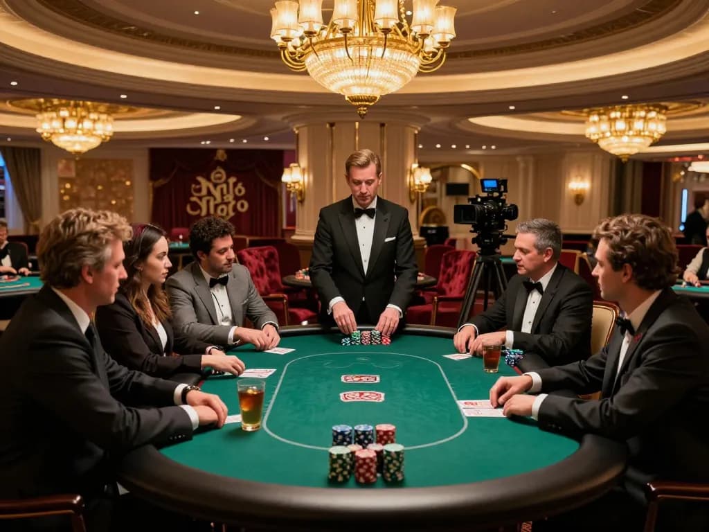 Experience strategic poker gameplay at martinezalcala's luxury gaming tables with professional dealers.