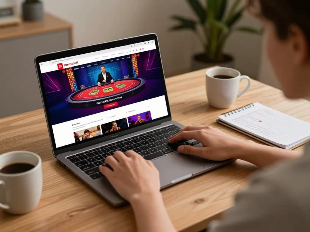 Player engaging with online gambling platform urbanchandy, focusing on strategy and gameplay.