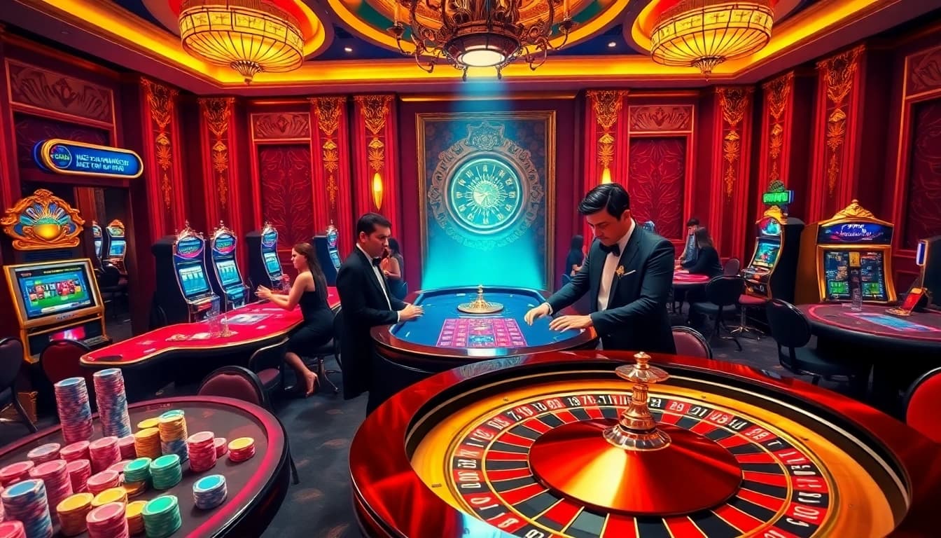 Experience thrilling gameplay at nhacaiuytinvn.us.com with vibrant casino elements and professional gamblers.