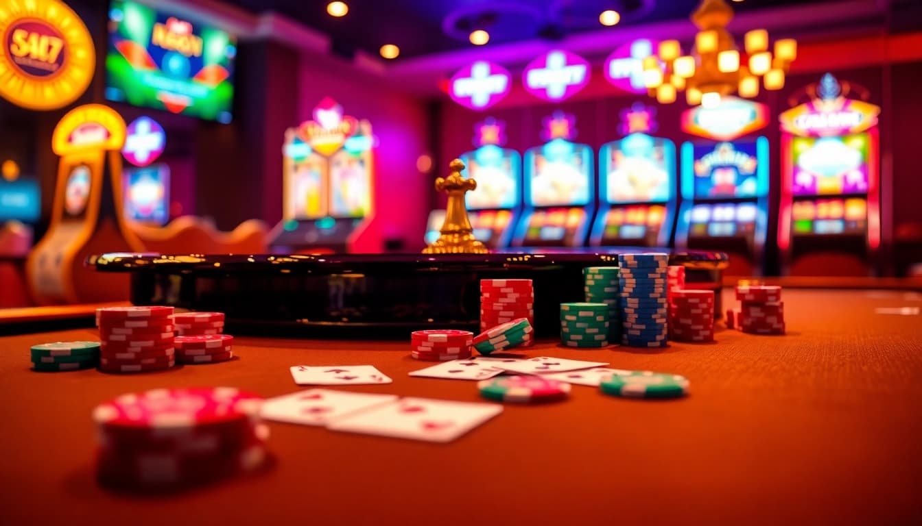 Soi cầu 247 insights showcased in an elegant casino setting with cards and chips.
