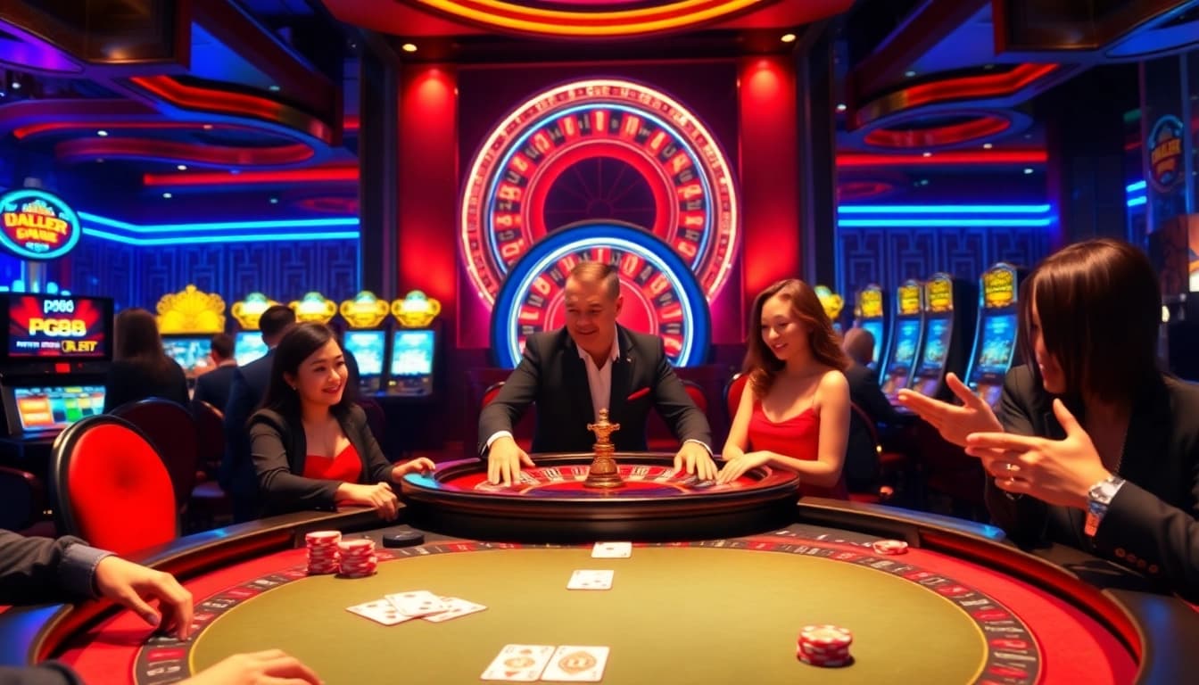 Experience the thrill of gambling at pg88 with an exciting poker scene filled with lively players and high stakes.