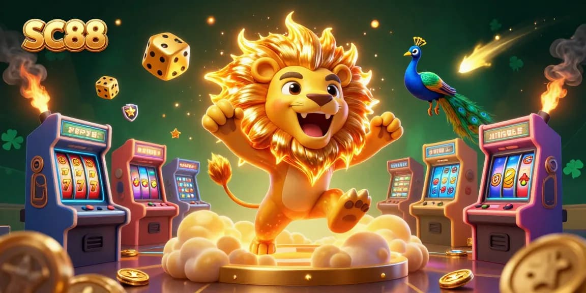 Players winning big at SC88 casino with colorful slot machines and dynamic game elements.
