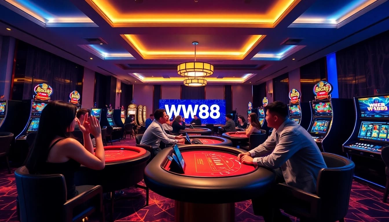 Experience the excitement of WW88's dynamic online gaming platform.