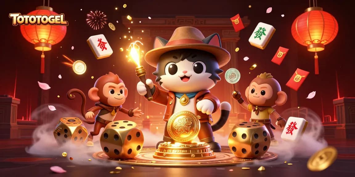 Experience thrilling action with TOTOTOGEL as an explorer cat uncovers hidden treasures in an ancient casino temple.