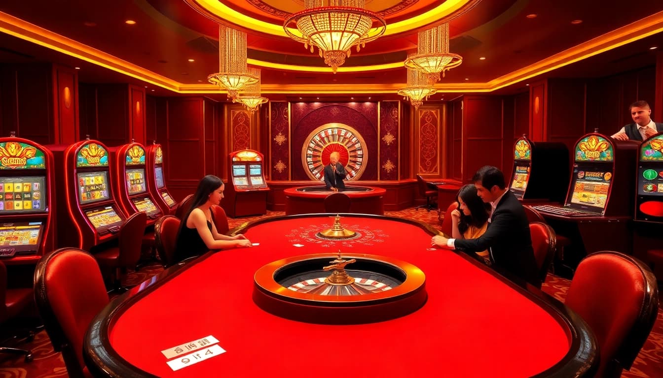 Engagement at a luxurious casino table showcasing asupanjitu strategies for winning bets.