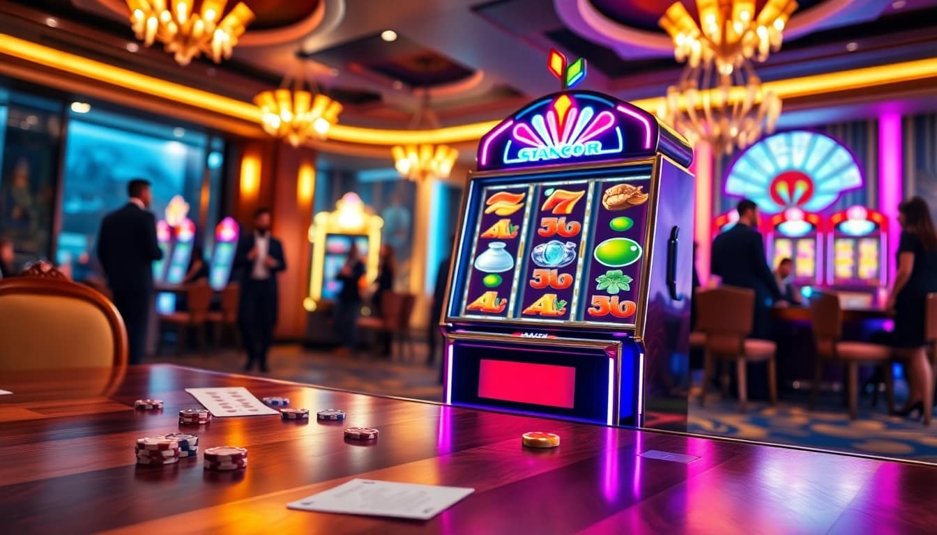 Experience the thrill of Slot Gacor with a vibrant online casino atmosphere and engaging slot machines.