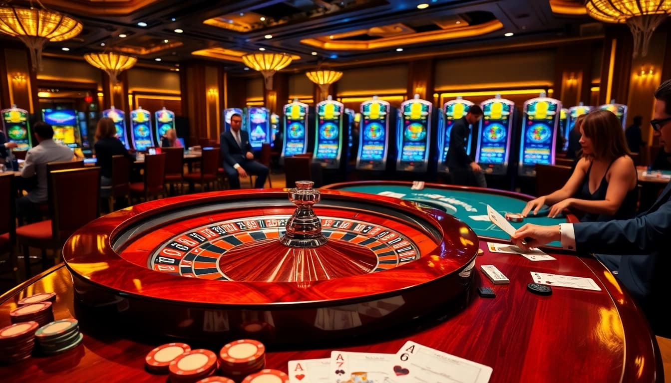 Experience the thrill of gambling at 6FF with an exciting casino scene filled with roulette and poker.