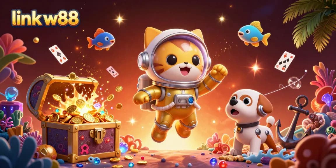 Chơi cá cược sáng tạo với link w88 trong khung cảnh 3D đầy màu sắc và hấp dẫn.