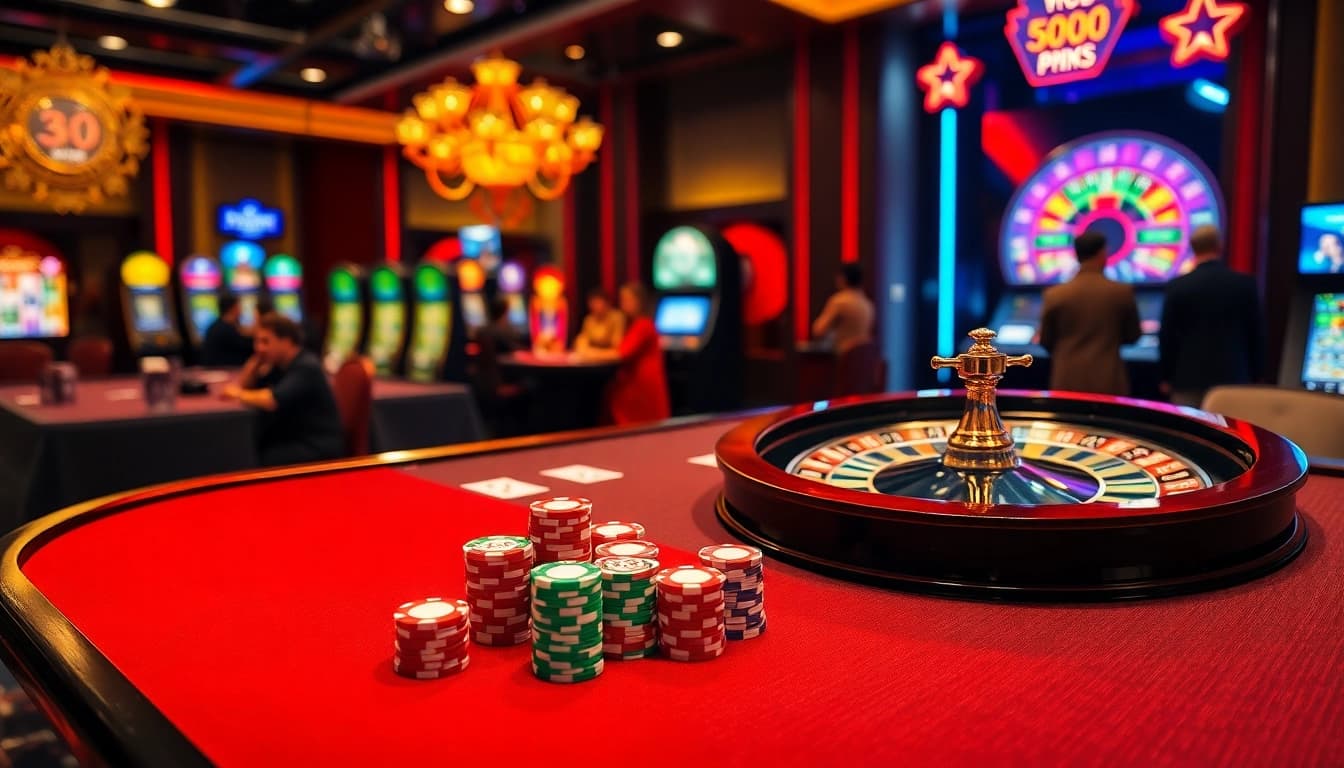 Immerse in the thrilling atmosphere of 88xx with vibrant gaming elements like cards and roulette.