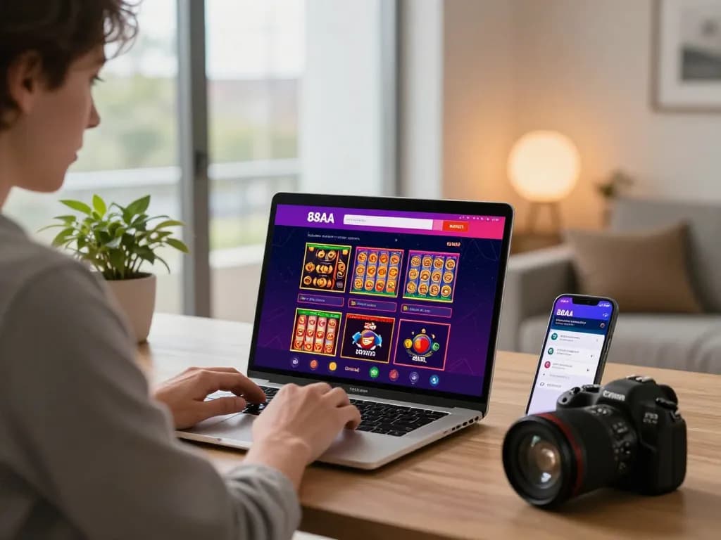Engaging user experience with 88aa link on a vibrant online gambling platform.