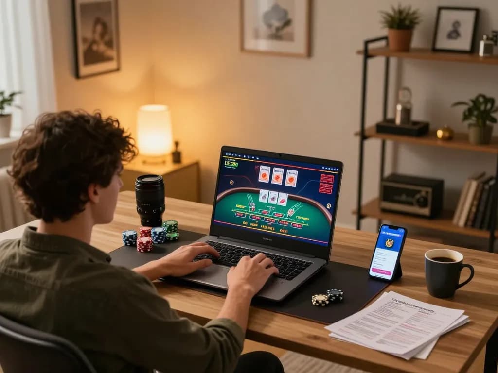 Player enjoying online casino gaming on LC99 platform with live dealer blackjack
