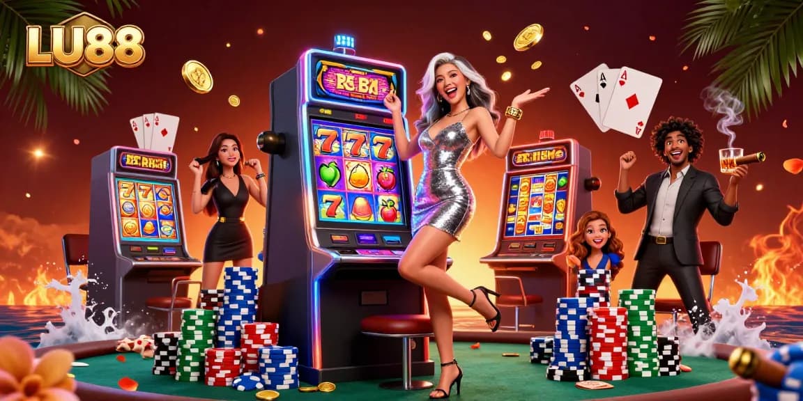 LU88 attracts players with captivating slot machine action and vibrant casino atmosphere