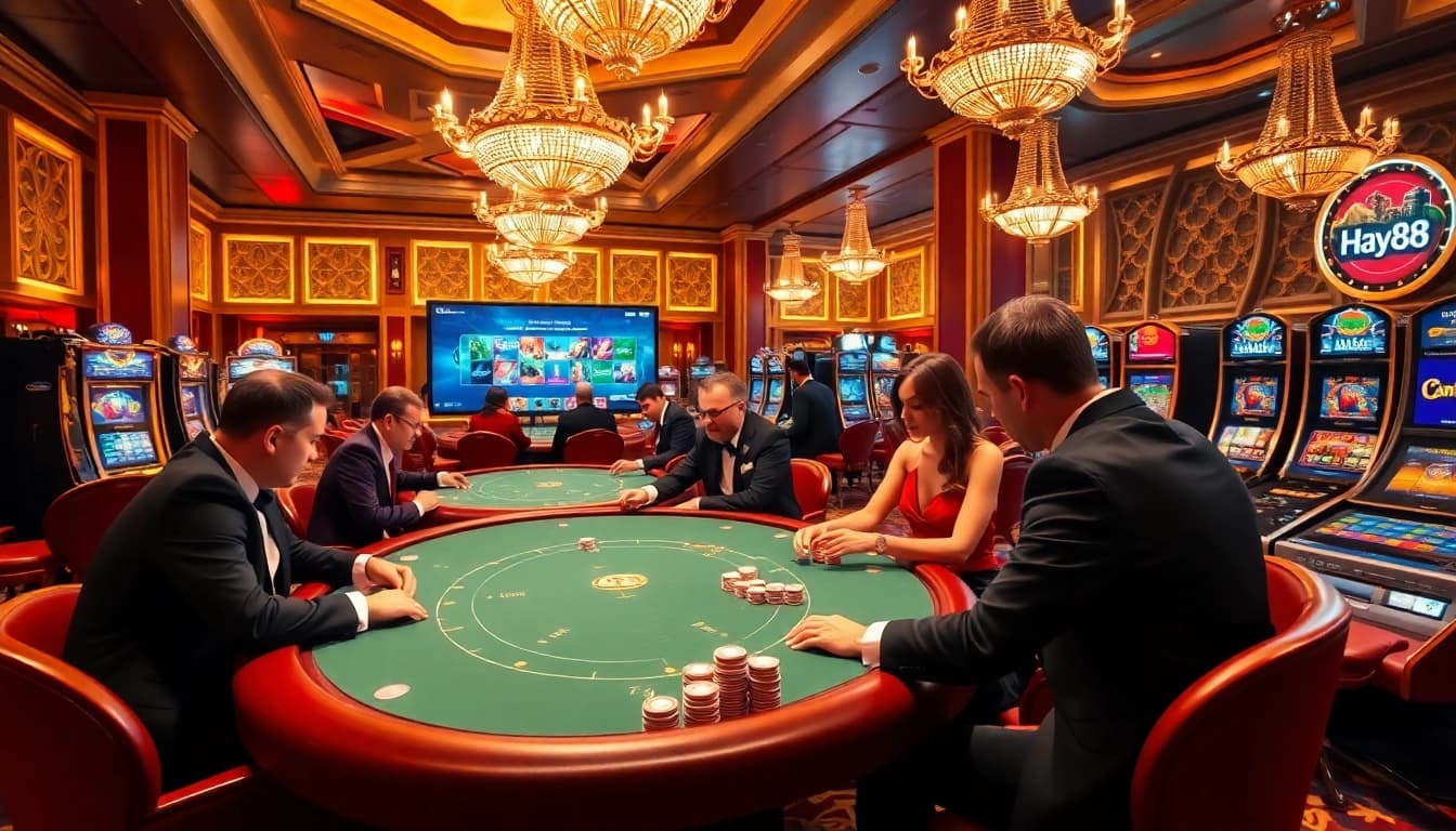 Experience thrilling gambling action at https://hay88.my/ with vibrant casino tables and exciting games.