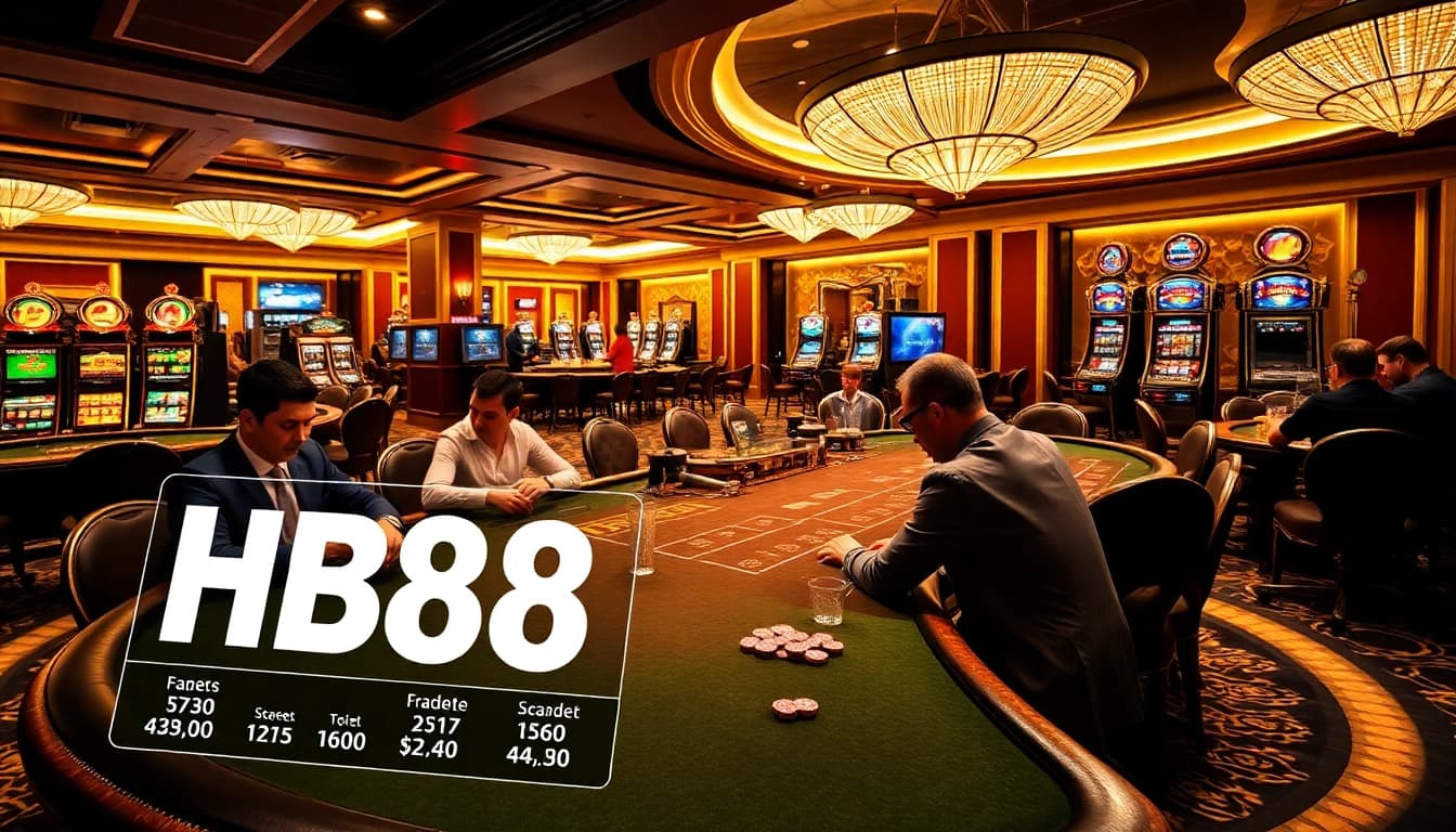 Experience the thrill of HB88 gambling with elegant tables, vibrant atmosphere, and strategic gameplay.