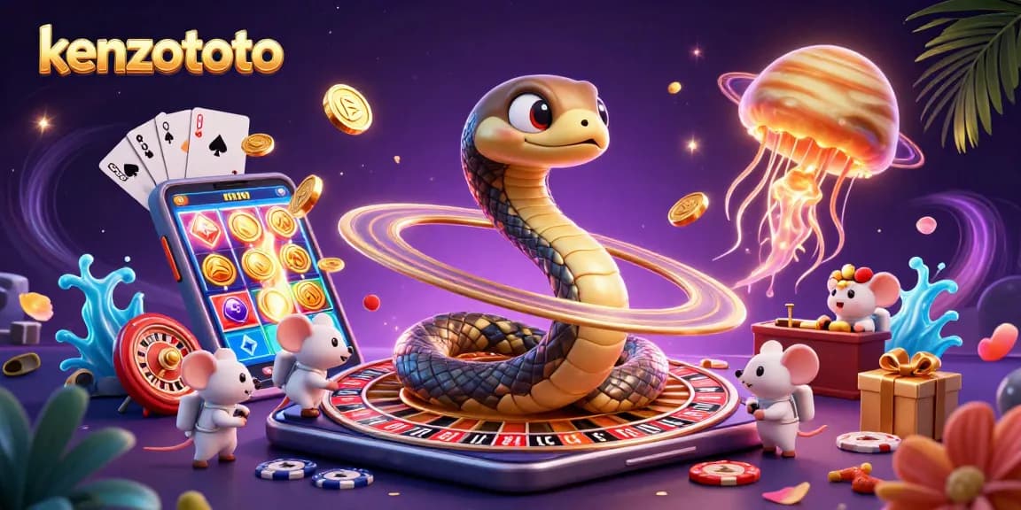 Experience the thrill of betting on kenzototo with fun cosmic characters and vibrant gaming elements.