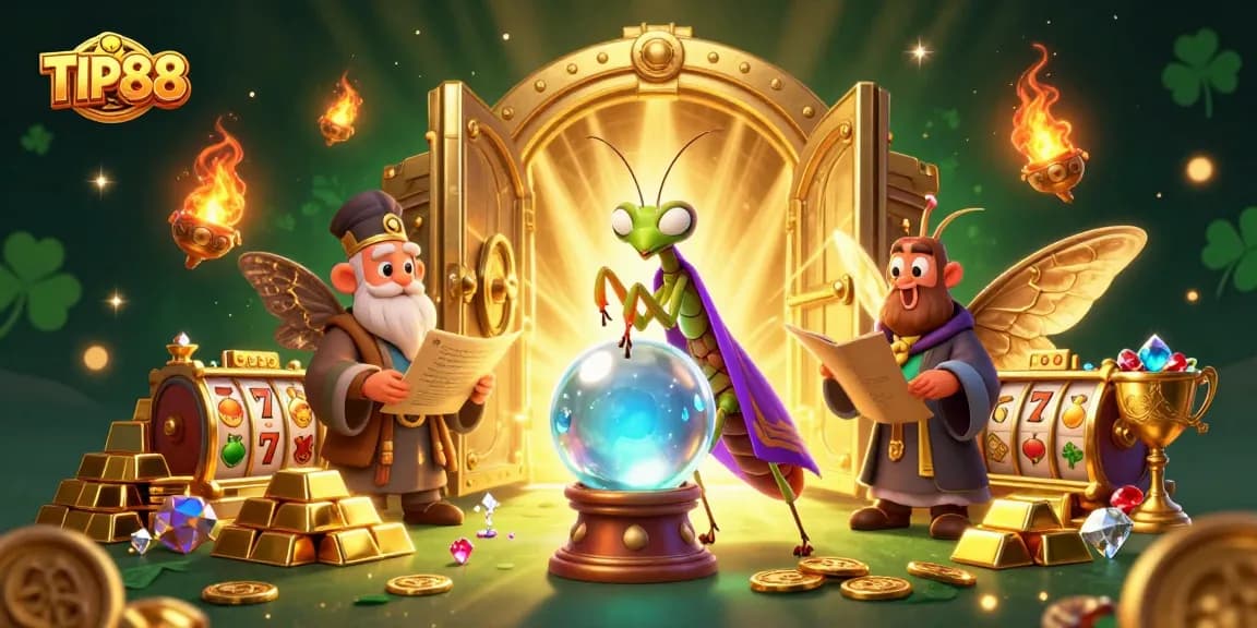 Experience thrilling gameplay at TIP88 with vibrant casino elements and a captivating illustration.