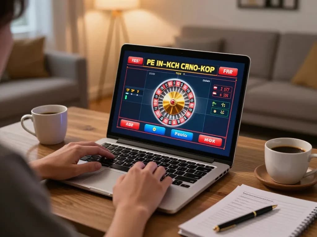 Player enjoying live casino action at LC88 with roulette wheel and strategy notes.