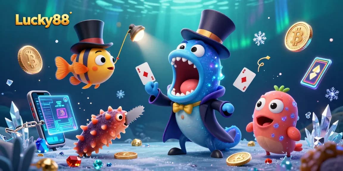 Experience thrilling magic and crypto excitement at Lucky88 with unique underwater characters.
