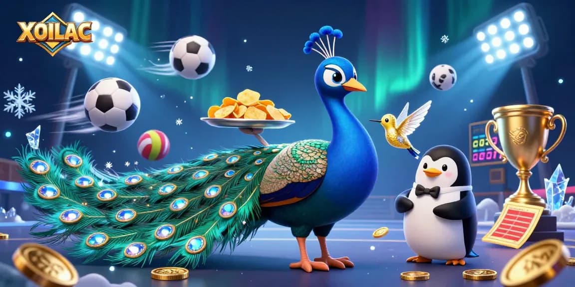Experience thrilling betting on XOILAC while enjoying vibrant sports-themed visuals and dynamic scenes.