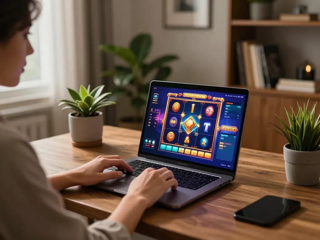 Experience winning with mpoid through an exciting online slot game from a cozy home setup.