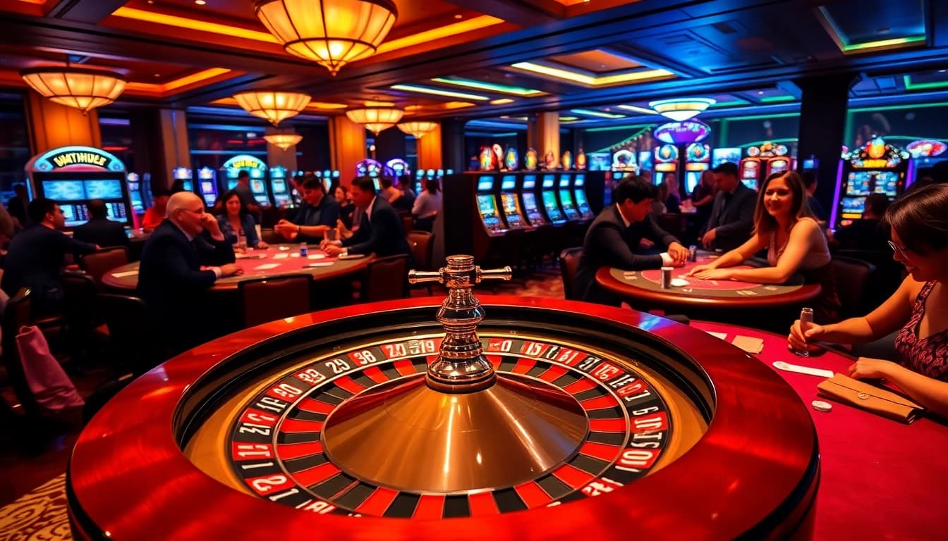 Experience the thrill of nohu-themed gaming in an upscale casino atmosphere.