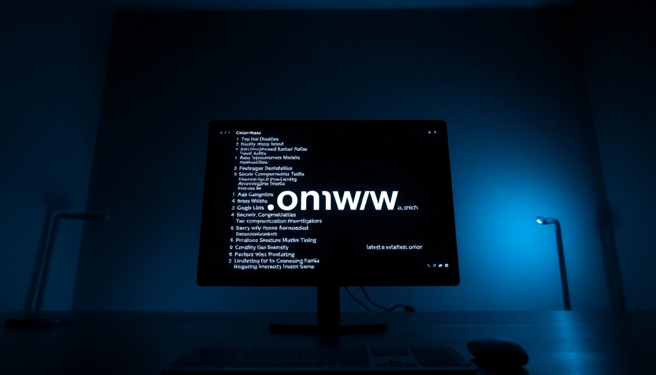 The Hidden Wiki 2026 interface displaying verified .onion links for secure access on the dark web.