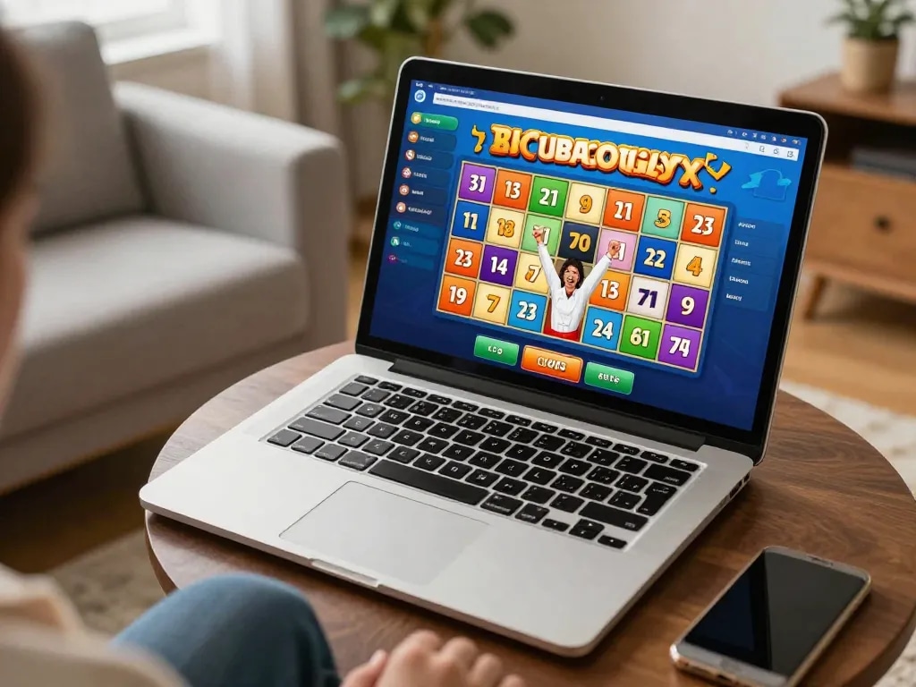Dewatogel Link Alternatif Login Terbaru shown on a vibrant online bingo game, capturing the excitement of casual gameplay.