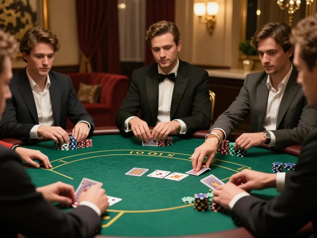 Experience high-stakes gameplay at a private poker game while using Link LODE88 for top online betting.