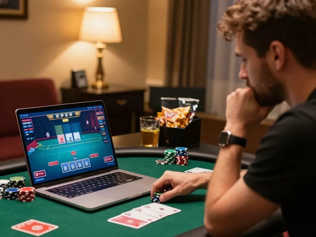 Experience the thrill of LGOGOAL with intense online poker gameplay and strategic moments