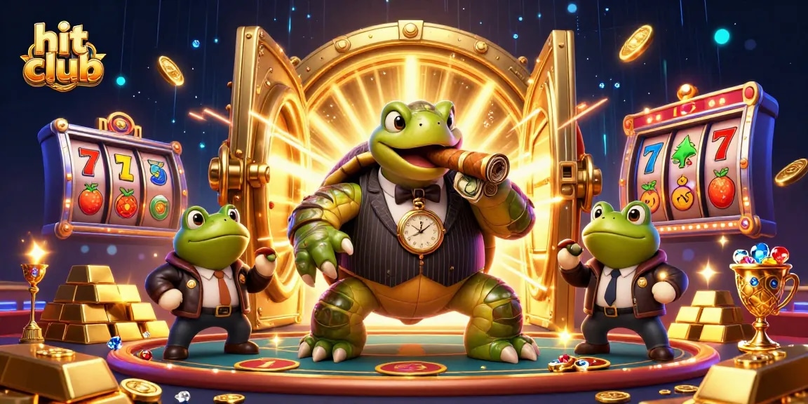 Experience the excitement of hit club with vibrant casino elements and dynamic characters!