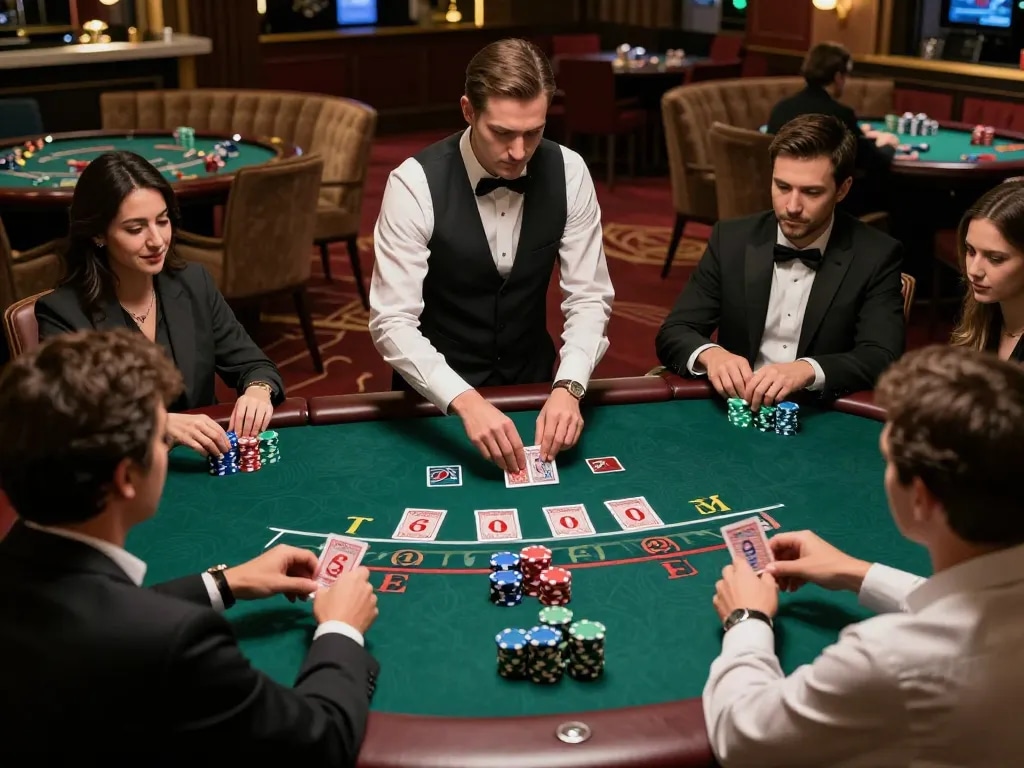 Join the excitement at qtr88 blackjack tables with players focused on winning strategies and big bets.