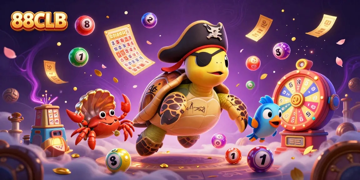 Engage with exciting games at 88CLB featuring colorful lottery and casino elements, promoting thrilling experiences.