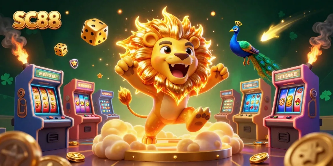 Players winning big at SC88 casino with colorful slot machines and dynamic game elements.