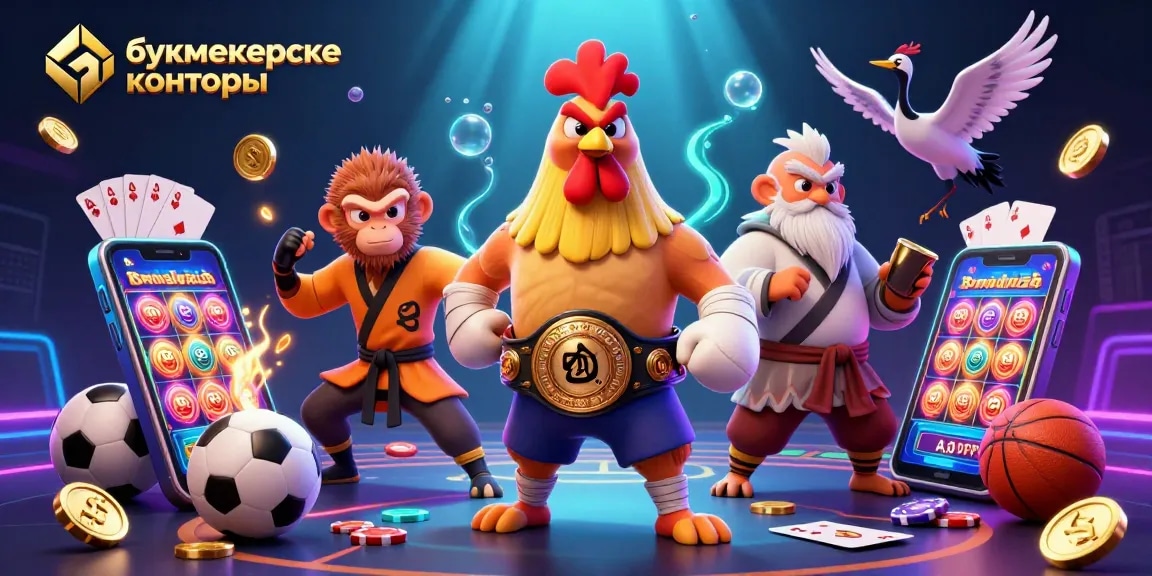 Experience an exciting scene with букмекерские конторы showcasing dynamic sports betting elements and colorful gaming action.