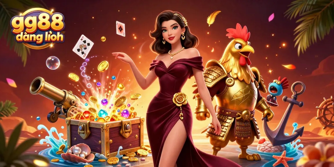 Experience the excitement of gg88 đăng nhập with winning opportunities in a vibrant 3D casino scene.