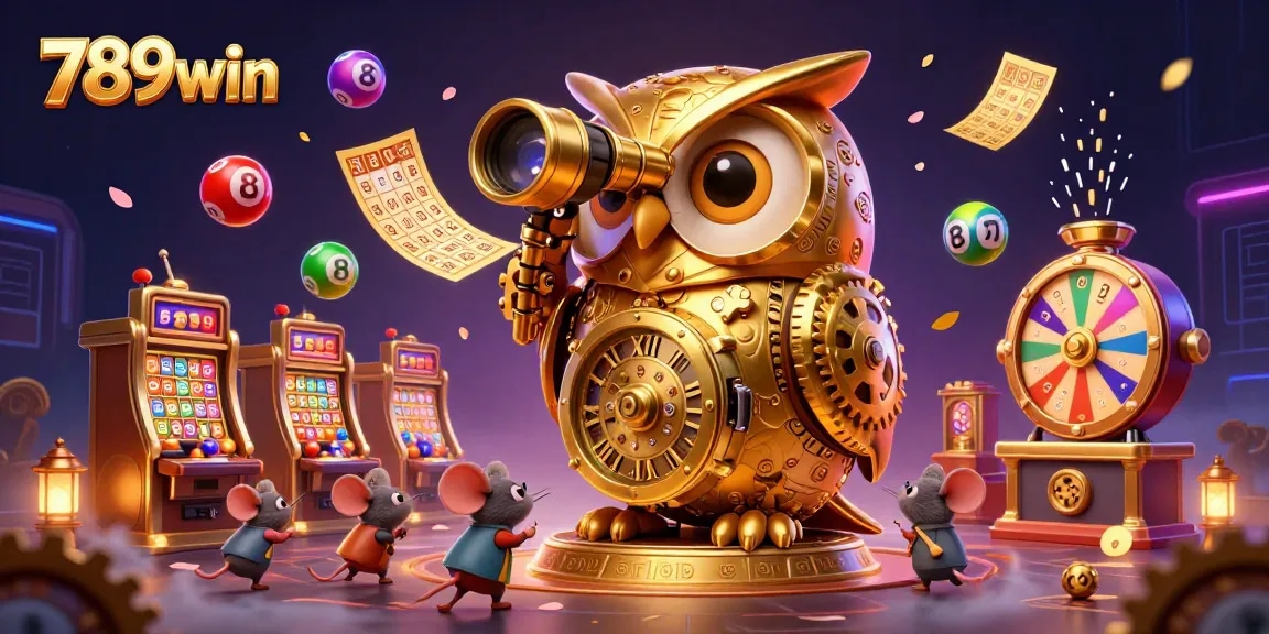 Win big with 789win as the golden owl oversees a vibrant casino adventure.